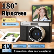 WHE 180°Flip Screen Selfie Camara 96MP Autofocus 8X Zoom Entry-Level Kids Camara WHE