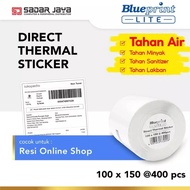 Blueprint Lite Direct Thermal Sticker Label A6 100x150mm 400pcs Sticker