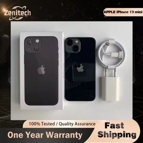 Original Apple iPhone 13 Mini 5G Mobile Phone NFC Face ID 4GB RAM 128/256/512GB ROM 5.4'' OLED Scree