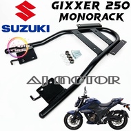 [ MONORACK HEAVY DUTY ] SUZUKI GIXXER250 GIXXER 250 2023 + REAR BOX RACK BELAKANG CASE CARRIER ALLOY
