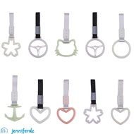 JENNIFERDZ Rear Bumper Warning Ring, Handle Charm Tow Strap Drift Charm Strap, Durable JDM Fluoresce