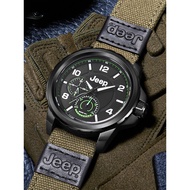 Jeep jeep Watch Men Outdoor Sports Canvas Strap Wrangler Men's Watch Waterproof Casual Quartz Watch 