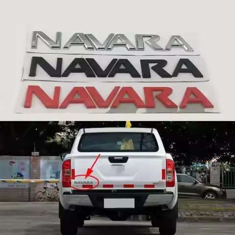For Frontier D40 Pickup D21 D22 Navara Logo Emblems Rear Tailgate Trunk Letters Decals
