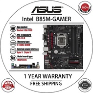 ใช้เมนบอร์ดเดสก์ท็อป B85M-GAMER Asus B85 B85m เต้ารับแอลจีเอ1150 I7 I5 DDR3 32กรัม SATA3 USB3.0 M AT