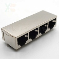 RJ45 Network Socket Multi-Socket 1 * 4 Socket All-Inclusive 10P8 Pin Rear Pin Socket 5903 Socket Net