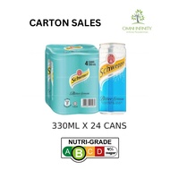 Schweppes bitter lemon 330ml can drinks carton sales (24 cans per carton)