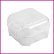 Camping Egg Holder Built-In Egg Tray Egg Container for Refrigerator with Lid 4 Cavity Fresh Egg Keep