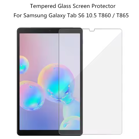 For Samsung Galaxy Tab S6 10.5" Tablet Screen Protector Tempered Glass For SM-T860 SM-T865 Tempered 