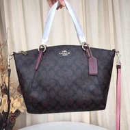 Chris精品代購 COACH 寇馳 28989 PVC配皮 水餃包 手提包 斜背包 美國代購 經典C紋 容量大 顏色6