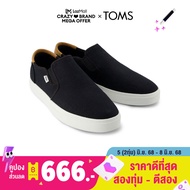 TOMS รองเท้าลำลองผู้ชาย สลิปออน รุ่น Baja 2.0 Black Legacy Canvas (CE) รองเท้าลิขสิทธิ์แท้