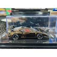 INNO 1:64 LBWK F40 Chrome Black Diecast Model Car