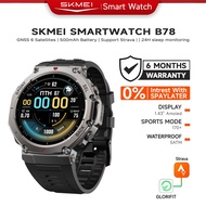 SKMEI B78 Smartwatch GPS Map 1.43" AMOLED 5ATM Bluetooth Call Compass Altitude Strava Jam Sukan