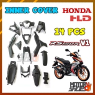 HONDA 100% ORIGINAL / HLD INNER COVER SET / MATT BLACK COVER SET / RS150 RS150R V1 PP PART SET 14 PCS/17PCS  06800-K56-M