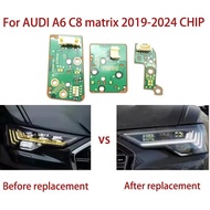White Light For AUDI A6L C8 matrix 19-2024 Car Headlights DRL Chip Ballast Chip Angel Eyes Circuit B