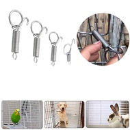 Birds Cage Spring Lock 5/7/8.5/11.5cm Pigeon Cage Hook Metal Spring Multi-Purpose Rabbit Cage Door S