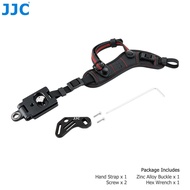 JJC สายรัดข้อมือสำหรับกล้องไร้กระจก DSLR ARCA SWISS สายคล้องมือปลดออกอย่างรวดเร็วสำหรับ Sony ZV-E10 