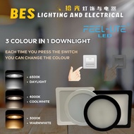 3 in 1 [3 Color] 18Watt Surface Downlight . SIRIM -1Year Warranty