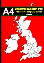 Blank United Kingdom Map Notebook for Geography Studies | Ideal for Students to Explore the UK and N