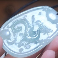 【鳳凰玉珮】天然A 貨翡翠吊墜 /玉石項鏈/ 浴火鳳凰仿古掛件