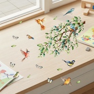 One-Sheet 30x60cm Static Cling Decal, Butterfly & Birds Window Art