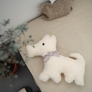 西高地毛絨抱枕 兒童房可愛玩偶 沙發靠墊辦公室汽車腰靠