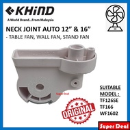[ORIGINAL] KHIND Neck Joint Auto 12" And 16" Table Fan/Stand Fan/Wall Fan (TF126SE/TF166/WF1602)