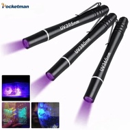 Mini UV Flashlight 365nm 380nm 395nm Black Light Flashlights Aluminum Alloy Ultraviolet Lamp Torch U