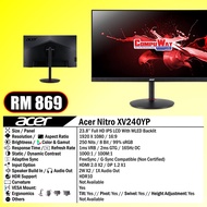 ACER NITRO XV240YP (FHD/IPS/23.8''/165HZ/0.5MS/FLAT) LED MONITOR
