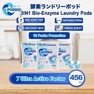 456Pods Poddo 3in1 Bio Enzyme Laundry Capsule Refill Packs X 12 PACKS