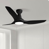 Ceiling fan with light | 52 Inch Led Ceiling Fan 3 Blade Fan Electric Remote Control Fanlight