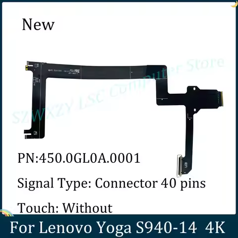 LSC New 450.0GL0A.0001 For Lenovo Yoga S940-14 S940-14IIL S940-14IWL Screen Camera Cable LCD UHD 4K 