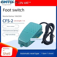 CNTD Changde Motor Foot Switch Punching Controller CFS-2 Pedal Self-Reset Foot-operated Line 1m M