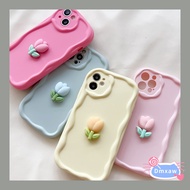Tulip Flowers Liquid Silicone Casing For Realme 9i 4G Q5i 5G V23 V20 Q5i 5G GT Neo 5G GT2 Neo3 Neo2 2 Pro U1 C1 ins Style Summer Candy Color Flower Phone Case Tide Girl Niche Crea