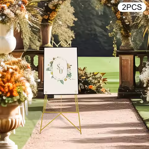 Adjustable Easel Stand 2 Pack Heavy Duty Steel Poster Display Stand Detachable Photo Frame Holder fo