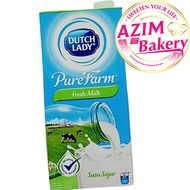 Dutch Lady Pure Farm Fresh Milk 1L | Susu Segar Ducth Lady (Halal) by Azim Bakery