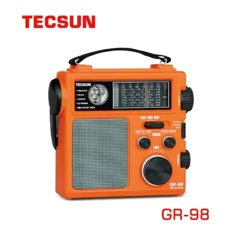 Tecsun GR-98 Radio DSP FM Medium Wave Shortwave Pointer Hand Crank Power Generation Home Emergency R