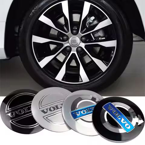 4pcs 56/60mm Car Wheel Center Hub Tire Rim Covers Caps Accessories For Volvo RDESIGN XC60 XC90 V60 V