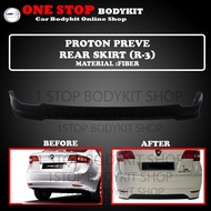 PROTON PREVE REAR SKIRT WITH PIPE (R-3) OE FIBER(FIBERGLASS)SKIRT LIP BODYKIT