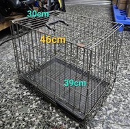 台北自取面交 二手白鐵1.5尺折疊籠 寵物籠 單門折疊式 (含底盤)