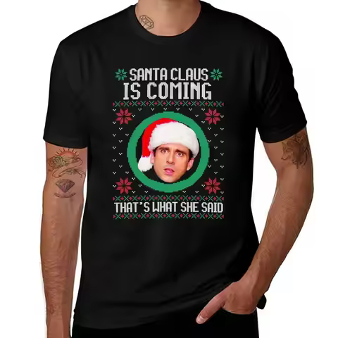 The office Santa Claus is coming That's what she said Gift For Men and Women, Gift For Fans, Gift Ch