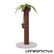 ZEZE แผ่นสานขนแมวแบบตั้งได้ ปุ่มดอกไม้ ทนทานต่อการสึกหรอ ไม่หลุด ใช้ได้หลายวิธี ของเล่นสัตว์เลี้ยงสำ