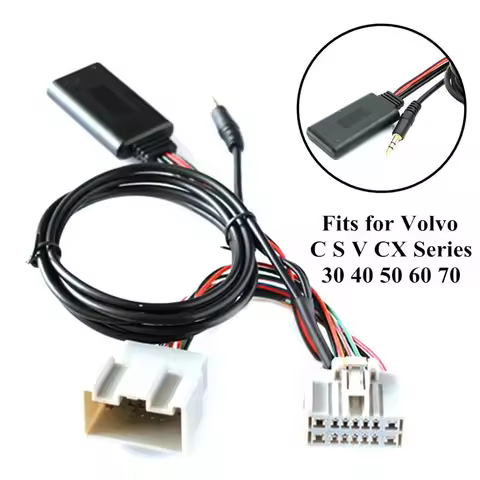 Convenient AUX Input Adapter for C30 S40 V40 V50 S60 S70 C70 V70 XC70 S80 90 Cars Play Music from Ph