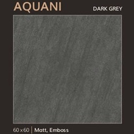 granit lantai ARNA aquani dark grey ECO 60x60