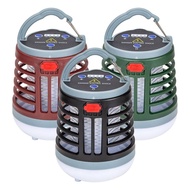USB Fly Trap Electric Fly Insect Bug Zapper USB Rechargeable Mosquito Killer Solar Powered LED Lamp 