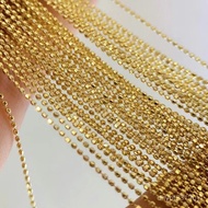 Chain Doudou Chain Passepartout with Needle Pearl Gold G18K Gold DIY Accessories Platinum au750 Adju