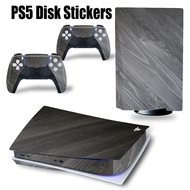 PS5 Disk PS5 Sticker PS5 Skins PS5 Covers Decal for PS5 Playstation5 Console Skin 2 Controller Skins - Wood Grain Pattern