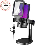 【Direct from Japan】
MAONO USB Condenser Gaming Microphone with Noise Cancellation, Mute Button, Unid