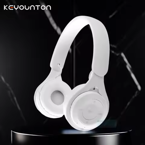 Y08 Macaron Wireless Bluetooth Headband Stereo Headphones with Mic Gaming Headset for Gamer Girl Gif