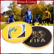 AOTO Football Referee Flip Coin Pick Side Soccer Flip Coin Alloy Soccer Toss Coin
