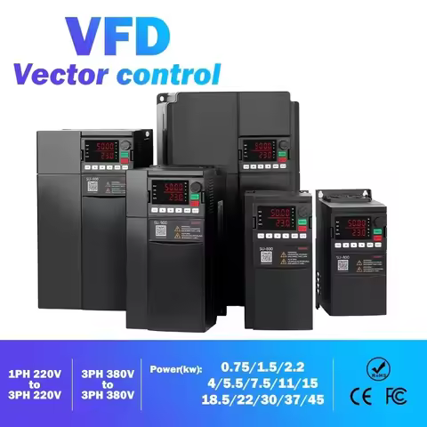 SU800 220Vto380V VFD0.75KW/1.5KW/2.2KW/3.7KW/5.5KW 1phase to3 phase output Variable Frequency Drive 